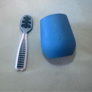 Blue EZPZ Cup and Spoon Set